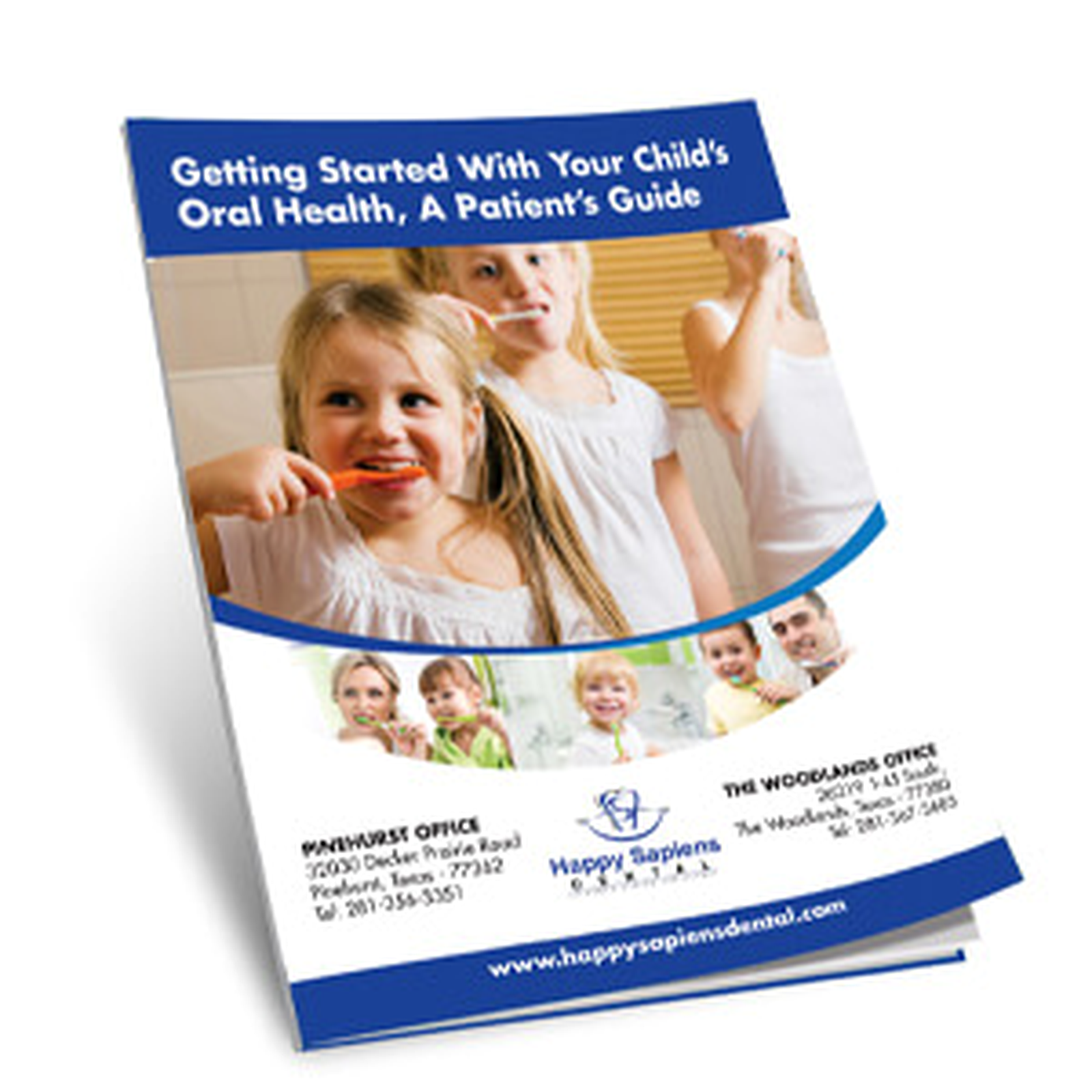 A young patient learning about dental care