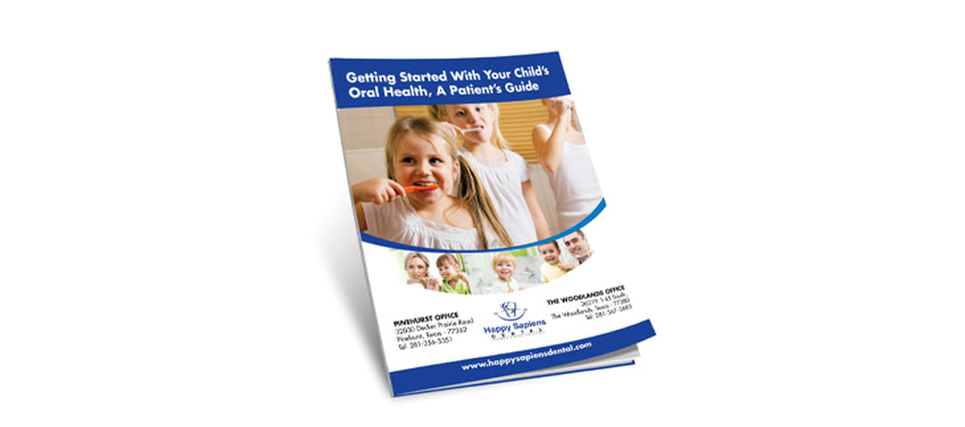 A young patient learning about dental care