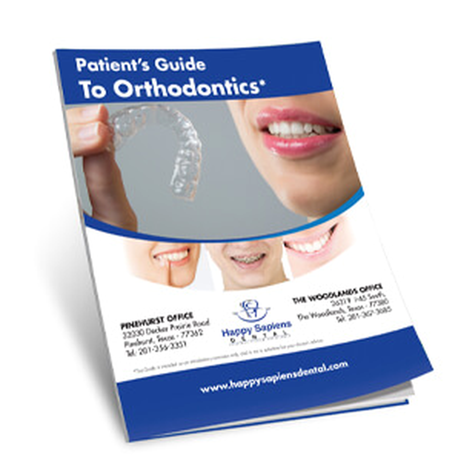 A patient discussing orthodontic aligner care
