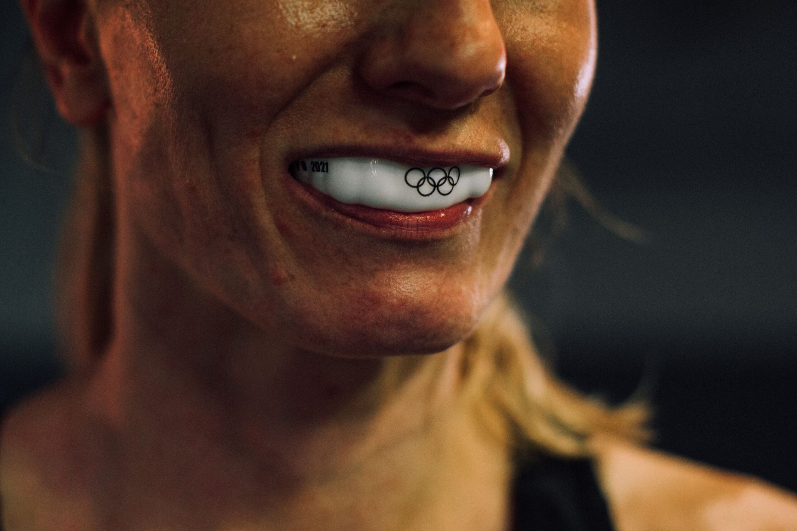 A close-up of a dental examination