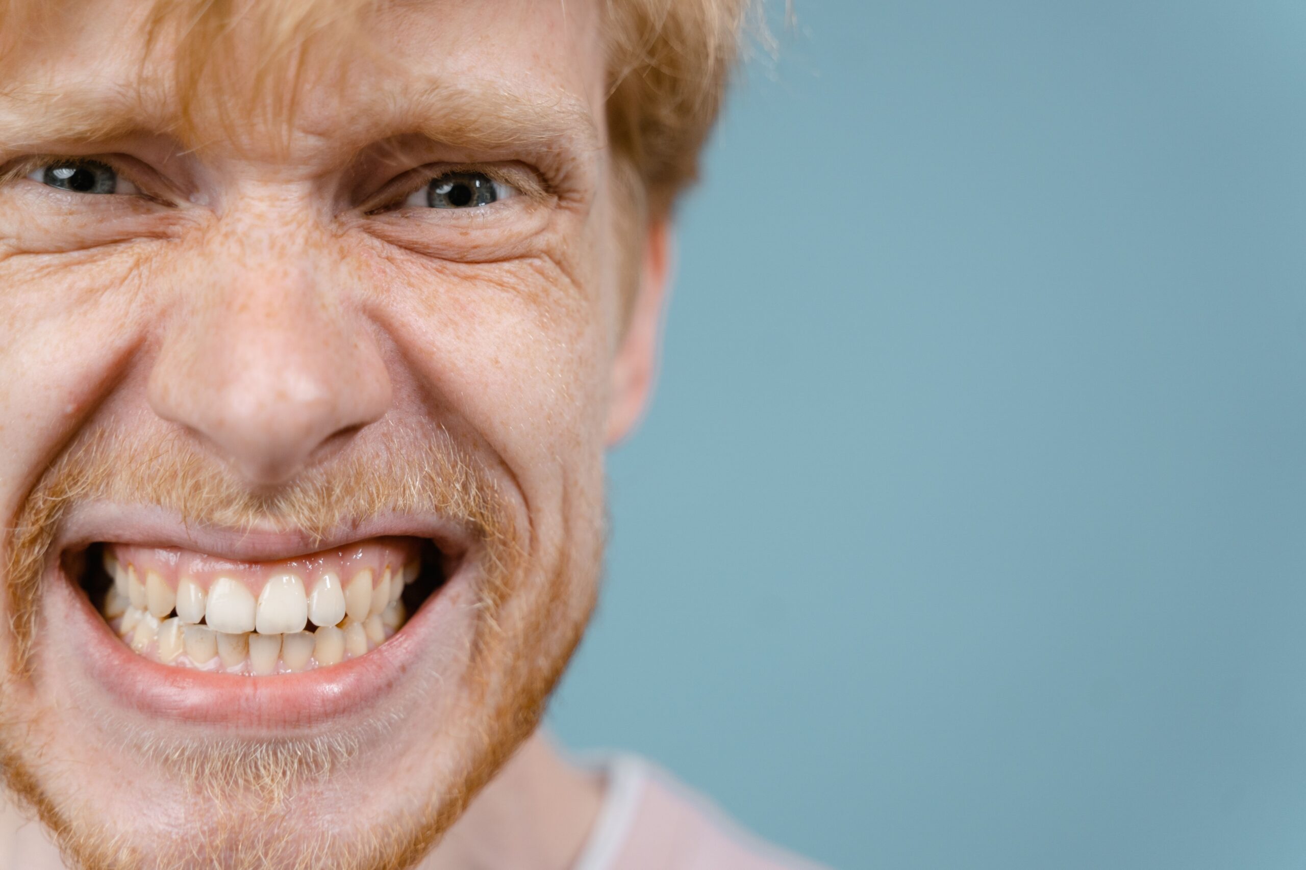 A close-up of a dental examination
